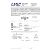 Kern PNJ Precision Balances - RoHS Declaration of Conformity