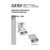 Kern PNJ & PNS Precision Balances - Operating Instructions