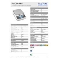 Kern PNS 30000-2 Precision Balance – Technical Specifications