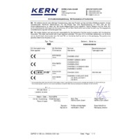 Kern RIB Price Computing Balances - RoHS Declaration of Conformity