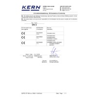 Kern SFE IP65 Industrial Platform Scales - EMC Declaration of Conformity