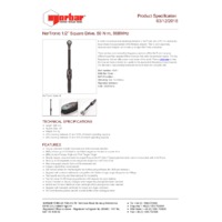 Norbar 43501 NORTRONIC® 50 Electronic Torque Wrench - Product Specifications