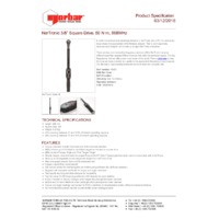 Norbar 43500 NORTRONIC® 50 Electronic Torque Wrench - Product Specifications
