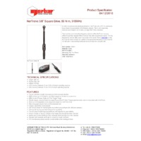 Norbar NORTRONIC® 50 (3-8 sq. dr.) Electronic Torque Wrench – 915 MHz (5-50 N.m) - Product Specifications