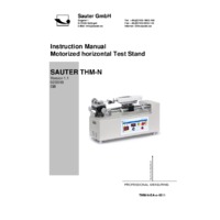 Sauter THM Motorised Horizontal Test Stand - Operating Manual