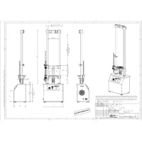 Sauter TVM-N Motorised Test Stands - Technical Drawing