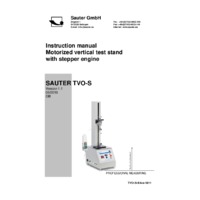 Sauter TVO-S Premium Stepper Motor Test Stands - User Manual