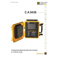Chauvin Arnoux CA8436 Qualistar+ Power Quality Analyser - User Manual