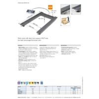 Kern UIB Pallet Scales with Steel Load Support - Datasheet
