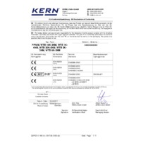 Kern WTB-NM Food Weighing Bench Scales - EMC Declaration of Conformity