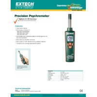 Extech RH390 Precision Psychrometer - Datasheet