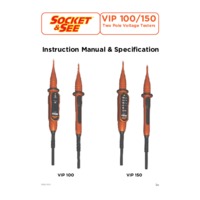 Socket & See VIP150 Two-pole Voltage Tester - User Manual