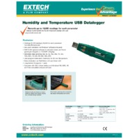 Extech RHT10 Humidity and Temperature USB Datalogger - Datasheet