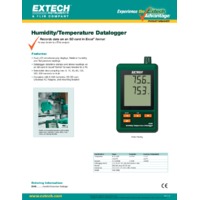 Extech SD500 Humidity/Temperature Datalogger - Datasheet