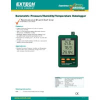 Extech SD700 Barometric Pressure/Humidity/Temperature Datalogger - Datasheet