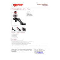 Norbar HT-72-5.2 Compact Handtorque Multipliers (180210) - Product Specifications