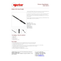 Norbar NORTORQUE® 200 Push-through Dual-scale Torque Wrench - Product Specifications