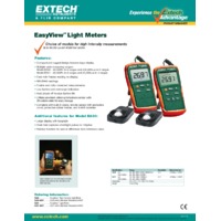 Extech EA30 EasyView Wide Range Light Meter - Datasheet