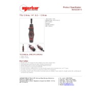 Norbar TTs1.5 Adjustable Torque Screwdriver - Product Specifications