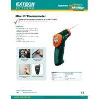 Extech IR400 Mini Infrared Thermometer - Datasheet