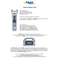 PACT TomKat S2 Pipe and Cable Locator & SIGEN 2+ Signal Transmitter - Datasheet