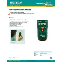 Extech MO280 Pinless Moisture Meter - Datasheet