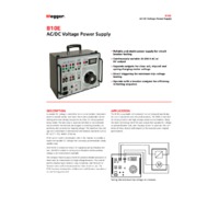 Megger B10E AC DC Substation Voltage Power Supply - Datasheet