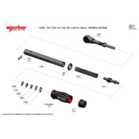 Norbar TTi20 Ratchet Adjustable Dual Scale Torque Wrench (NOR-13830) - Exploded Drawing