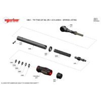 Norbar TTi20 Ratchet Adjustable Dual Scale Torque Wrench (NOR-13831) - Exploded Drawing