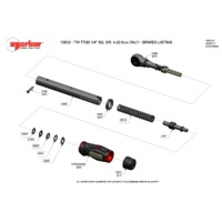 Norbar TTi20 Ratchet Adjustable N.m Scale Torque Wrench (NOR-13832) - Exploded Drawing