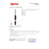 Norbar TTf15 Fixed Head Adjustable lbf.in Torque Wrench (NOR-13838) - Product Specifications