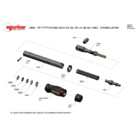 Norbar TTf15 Fixed Head Adjustable lbf.in Torque Wrench (NOR-13838) - Exploded Drawing