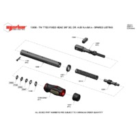 Norbar TTf20 Fixed Head Adjustable Dual Scale Torque Wrench (NOR-13836) - Exploded Drawing