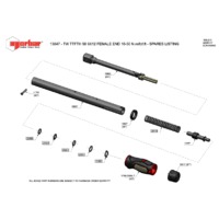 Norbar TTfth50 Female Torque Handle Adjustable Dual Scale Torque Wrench (NOR-13847) - Exploded Drawing