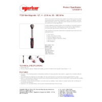 Norbar TTi20 Non-Magnetic Dual Scale Torque Wrench (NOR-13901) - Product Specifications