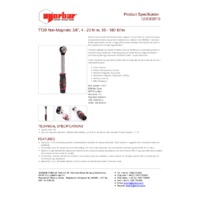 Norbar TTi20 Non-Magnetic Dual Scale Torque Wrench (NOR-13900) - Product Specifications