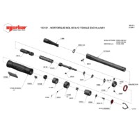 Norbar NORTORQUE 60, 9 x 12mm, Dual Scale Adjustable Female Handle Torque Wrench - Exploded Drawing