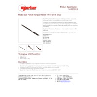 Norbar NORTORQUE N.m Scale Adjustable Female Handle Torque Wrench (NOR-130137) - Product Specifications