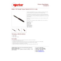 Norbar NORTORQUE N.m Scale Adjustable Female Handle Torque Wrench (NOR-130133) - Product Specifications