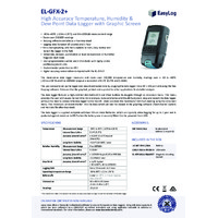 FilesThruTheAir EL-GLX-2+ Temperature and Relative Humidity Datalogger - Datasheet