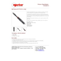 Norbar NORTORQUE 60 N.m Scale Adjustable Spigot Handle Torque Wrench - Product Specifications