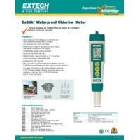 Extech CL200 Chlorine Meter - Datasheet