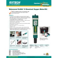Extech DO600 K Waterproof II Dissolved Oxygen Meter Kit - Datasheet