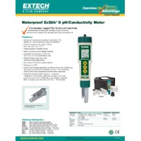 Extech EC510 Waterproof II pH/Conductivity Meter Kit - Datasheet