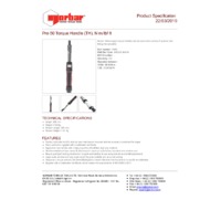 Norbar Pro 50 Adjustable 16mm Spigot Torque Wrench - Product Specifications