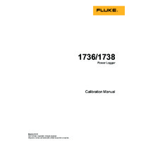 Fluke 173X Three-Phase Power Logger - Calibration Manual