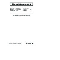 Fluke 173X Three-Phase Power Logger - User Manual Supplement