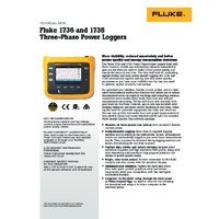 Fluke 173X Three-Phase Power Logger - Datasheet