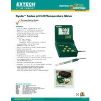 Extech Oyster 15 Oyster Series pH/mV/Temperature Meter Kit