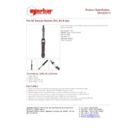 Norbar Pro 50 Adjustable 16mm Spigot Torque Wrench (NOR-15082) - Product Specifications